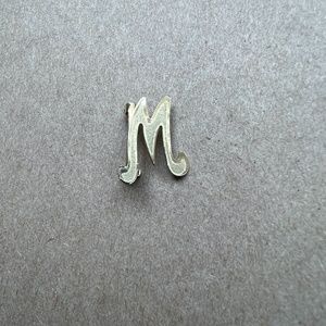 Vintage JHH Gold-tone Monogram Pin Letter "M"